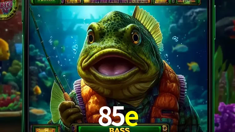 Personagem de peixe pescador do popular jogo de slot com tema de pescaria, uma das emocionantes opções de caça-níqueis para jogar e ganhar no cassino 85e.